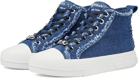Michael Kors Women's Blue Denim Theo High-Top Sneakers | Michael Kors in Lebanon