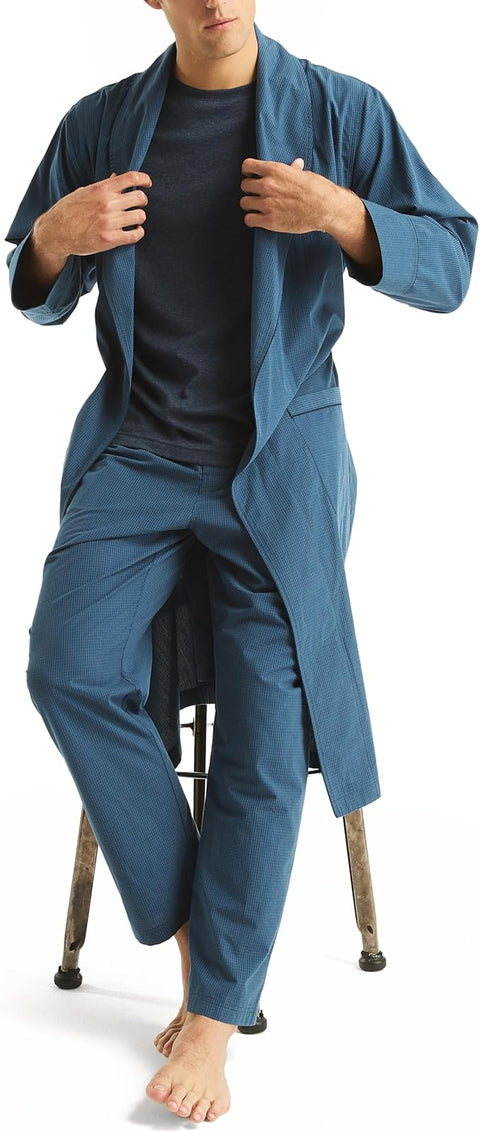 Nautica Men's Dark Blue Sustainably Crafted Robe | Nautica In Lebanon