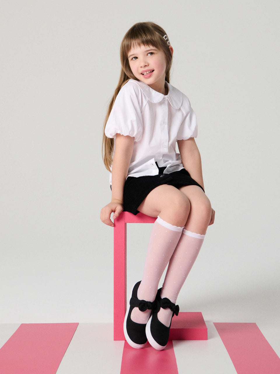 Sinsay Girl's White PUFF SLEEVE T-SHIRT AYA