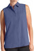Gaiam Women's Dusty Blue On The Move Woven Sleeveless Shirt