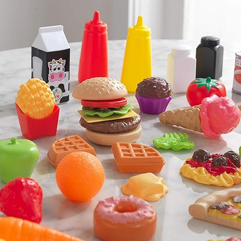 KidKraft 65-Piece Plastic Play Food Set for Play Kitchens | KidKraft In Lebanon