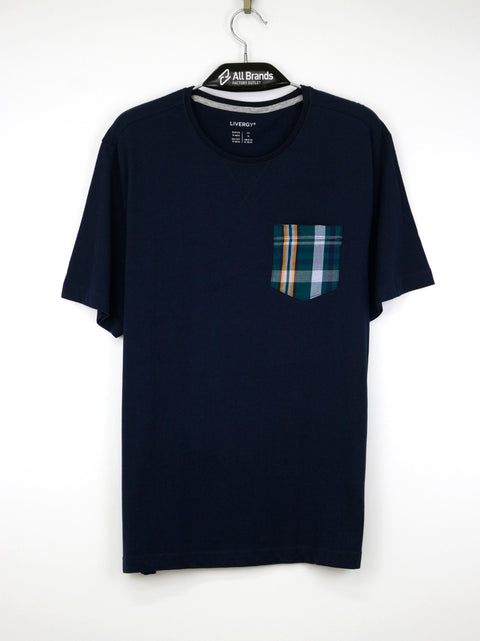 Livergy Men's Navy Blue Long Sleeve Pajama Top | Livergy in Lebanon