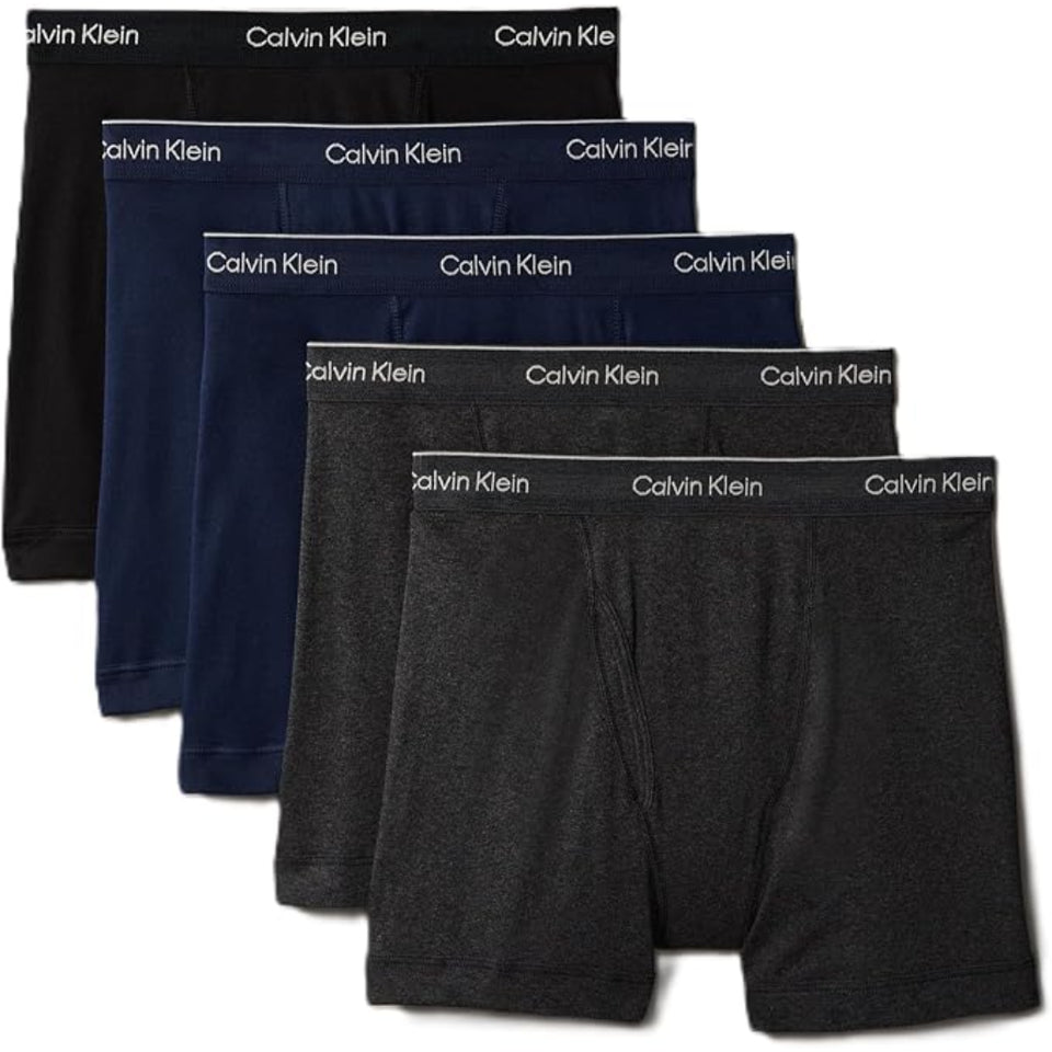 Calvin Klein Men's Multicolor 5 Pack Cotton Boxers