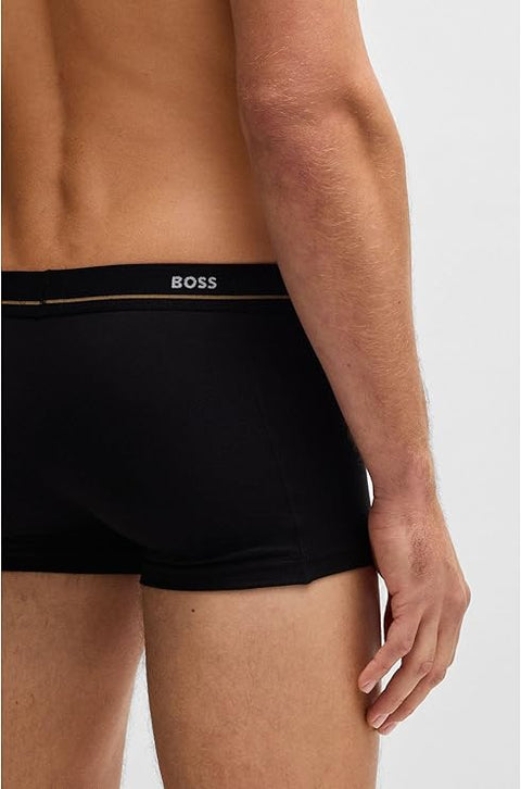 Hugo Boss Men's Multicolor Five-pack of stretch-cotton trunks with logo waistbands   | Hugo Boss In Lebanon