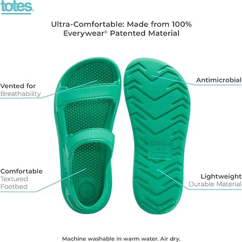 Totes Kid's Classic Green Everywear Molded Sport Sandal |Totes In Lebanon
