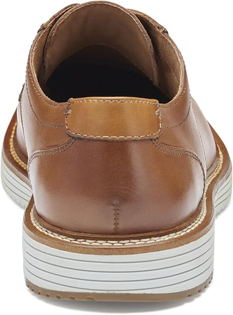 Johnston & Murphy Men's Brown Hodges Leather Plain Toe Lace-up Sneakers | Johnston & Murphy In Lebanon
