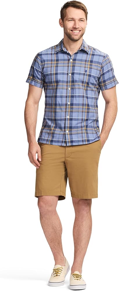 Izod Men's Tan Saltwater Flat Front Chino Short |Izod In Lebanon