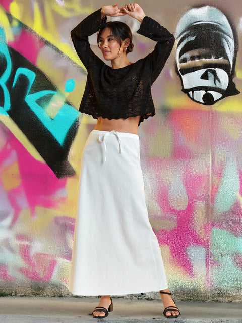 Sinsay Women's White Midi Skirt | Sinsay In Lebanon