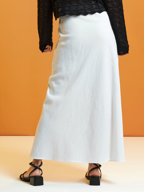 Sinsay Women's White Midi Skirt | Sinsay In Lebanon