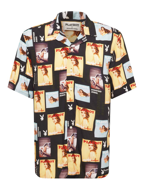 Redefined Rebel Men's Multicolor Playboy Graphic Printed Shirt | Redefined Rebel In Lebanon
