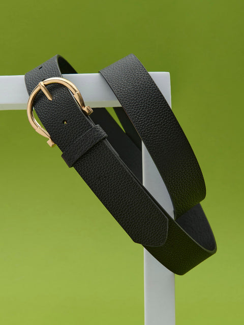 Sinsay Women's Black Faux Leather Belt | Sinsay In Lebanon