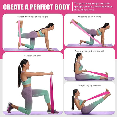 ‎HPYGN Pink Resistance Bands Set of 2 | ‎HPYGN In Lebanon