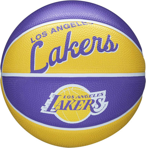 Wilson Los Angeles Lakers NBA Team Retro Mini Basketball | Wilson In Lebanon
