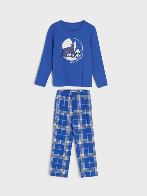 Sinsay Baby Boy's Blue decorative print Pajama Set   | Sinsay in Lebanon