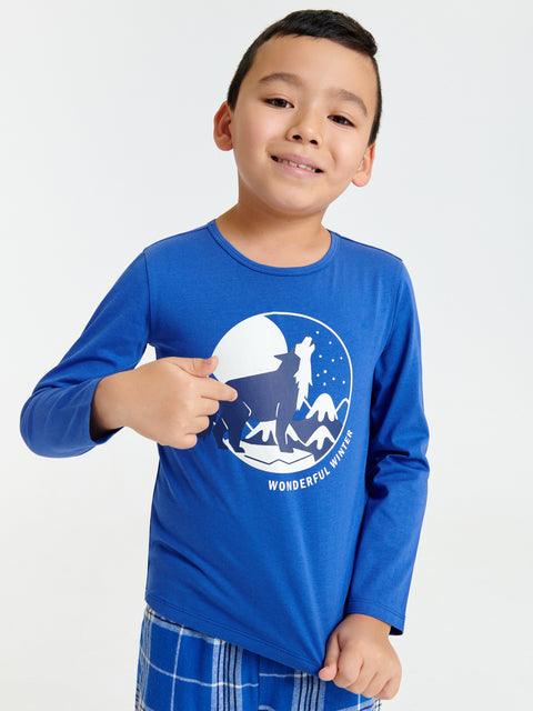 Sinsay Baby Boy's Blue decorative print Pajama Set   | Sinsay in Lebanon