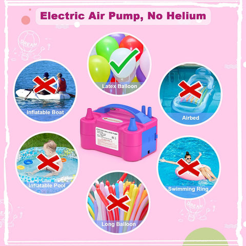 ID IDAODAN Pink/Blue Electric Balloon Pump | ID IDAODAN In Lebanon