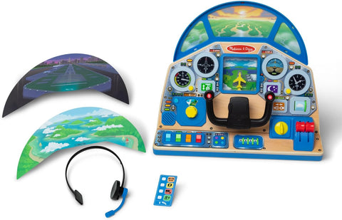 Melissa & Doug Multicolor Jet Pilot Interactive Dashboard Wooden Toy |Melissa & Doug In Lebanon