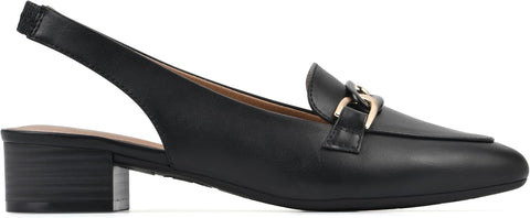 White Mountain Women's Black Boreal Low Block Loafers | White Mountain In Lebanon