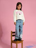 Sinsay girls beige sweatshirt AYA