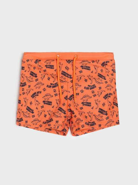 Sinsay Baby Boy's Orange With Print Short  | Sinsay in Lebanon