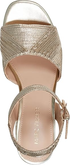 Marc Fisher Women's Gold Seleny Heeled Sandal | Marc Fisher In Lebanon