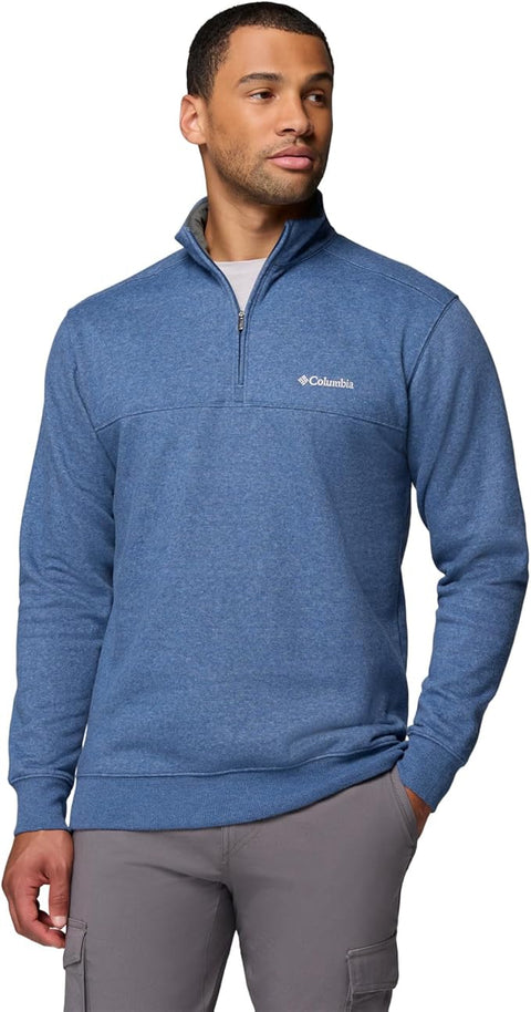 Columbia Men's Blue Hart Mountain II Half Zip Sweatshirt | Columbia In Lebanon