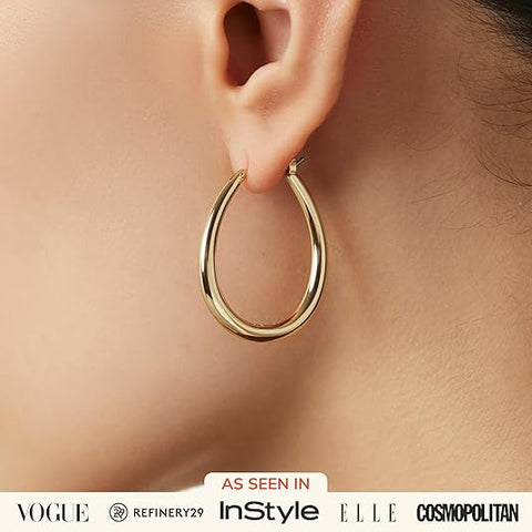 Ana Luisa Women's Gold Plated Small Hoop Earrings | Ana Luisa In Lebanon