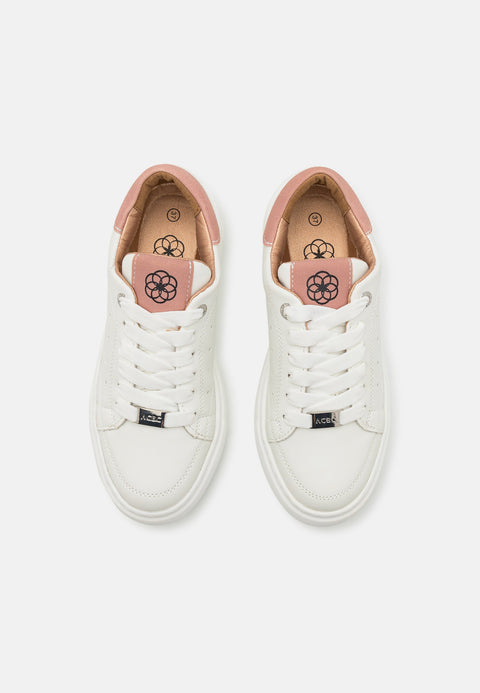 ACBC Women's White With Pale Rose Shacbnwo Sneakers | ACBC In Lebanon