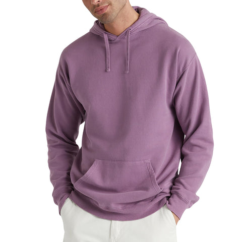 ComfortWash By Hanes Men's  Purple Plum Garment Dyed Fleece Hoodie | Hanes In Lebanon