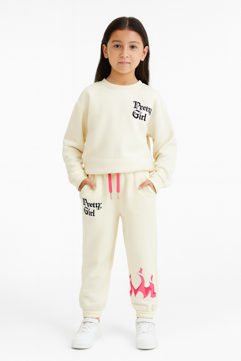 Terranova Girl's White Sweatpants  | Terranova In Lebanon