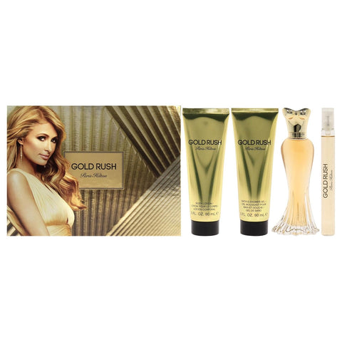Paris Hilton Women's Eau De Parfum Gold Rush Gift Set 4 pcs|Paris Hilton In Lebanon