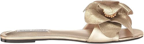 Steve Madden Women's Gold Leather Melena Sandal | Steve Madden In Lebanon