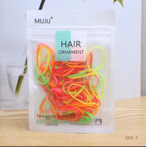 Muju 100 pcs Small Color Rubber Band Bag |Muju In Lebanon