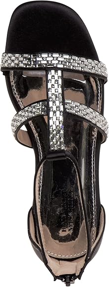 Josmo Girl's Black Rhinestone Flats Dress Pumps Sandal |Josmo In Lebanon