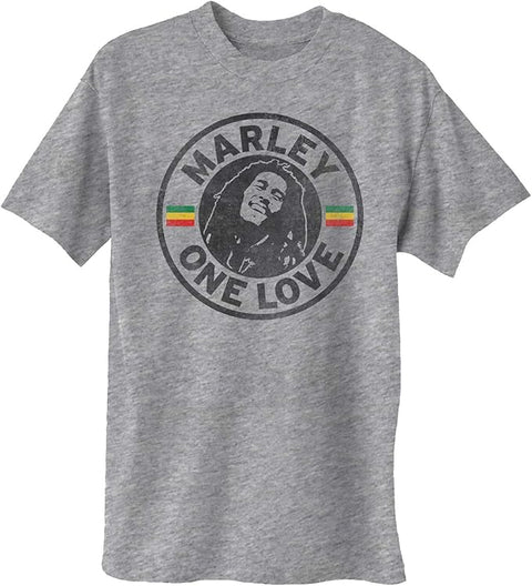 Zion Rootswear Boy's Gray Short-Sleeve ONE Love Graphic T-Shirt|Zion Rootswear In Lebanon