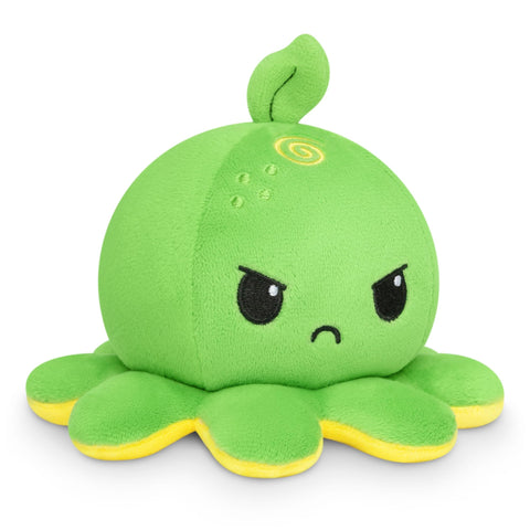 TeeTurtle Reversible Green and Yellow Octopus Plushie | TeeTurtle In Lebanon