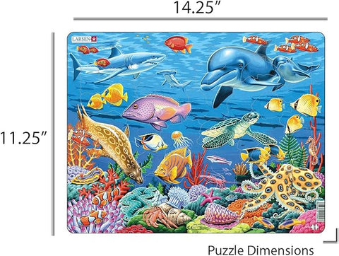Larsen Coral Reef Children's Educational Tray & Frame Style Puzzle | Larsen In Lebanon