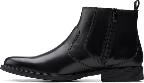 Clarks Men's Black  Whiddon Zip Chelsea Boots | Clarks  in Lebanon