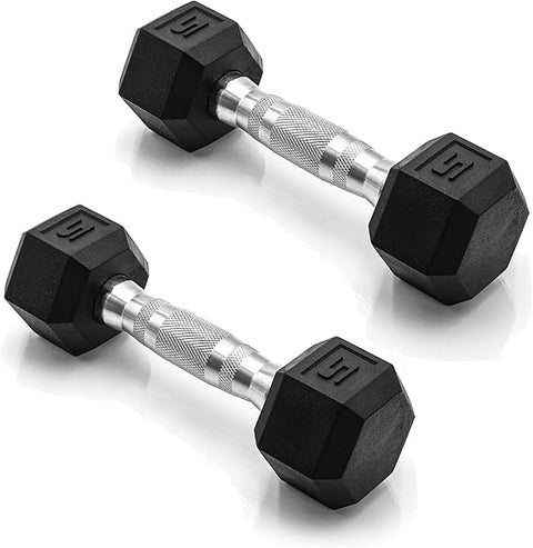 CAP Barbell Pair of 2.3 kg Coated Hexagonal Dumbbells | CAP Barbell In Lebanon