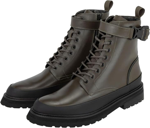 Strellson Men's Black & Khaki Green Ravenscourt Nimonico Boot | Strellson In Lebanon