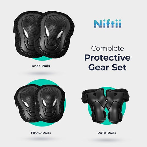 Niftii Wrist Pads Protective Gear Set Of 6 In  Adjustable Wrist Guards For Skating | Niftii In Lebanon