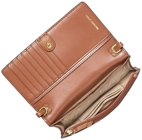 Michael Kors Women's Brown Jet Set Charm Small Phone Crossbody Bag | Michael Kors In Lebanon