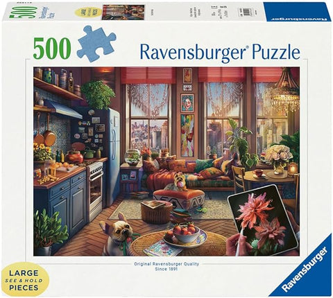 Ravensburger Cozy Boho Studio 500 Piece Large Format Jigsaw Puzzle |  Ravensburger In Lebanon