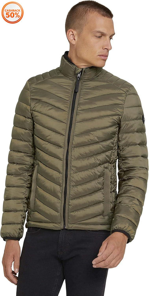 Tom Tailor Men's Khaki Puffer Jacket |Tom Tailor in Lebanon