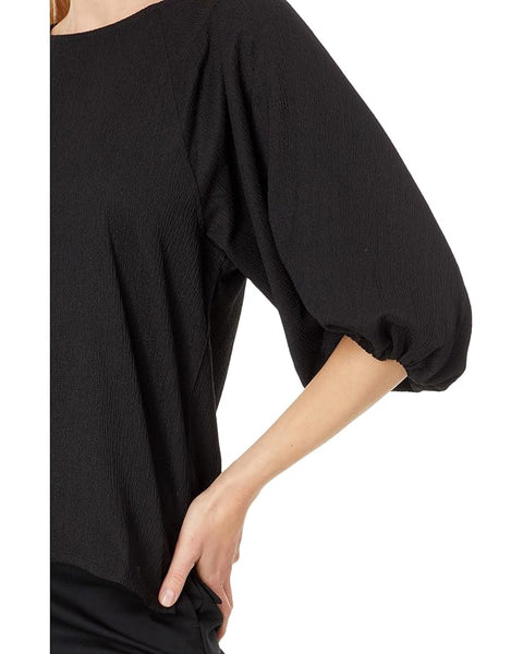 Vince Camuto Women's Black Three-Quarter Sleeve Blouse | Vince Camuto In Lebanon