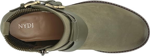 NYDJ Women's Khaki Green Parvani Heeled Ankled Boot | NYDJ in Lebanon