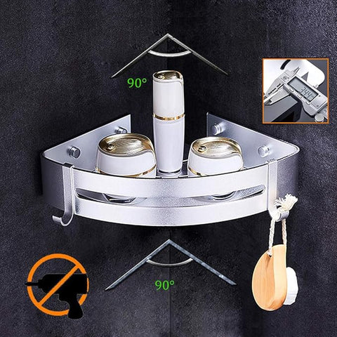Kazeila Silver Aluminum Bathroom Shelves | Kazeila In Lebanon