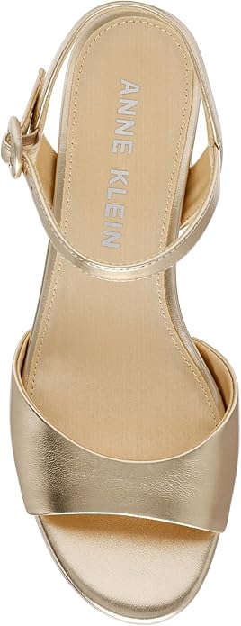 Anne Klein Women's Gold Piper Heeled Sandals | Anne Klein In Lebanon