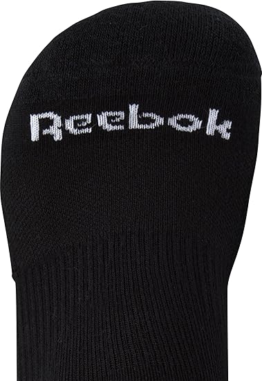 Reebok Men's Black Pack of 6 Cushion Crew Breathable Cotton Blend Socks | Reebok in Lebanon