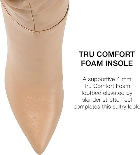 Journee Collection Women's Tan Comfort Foam Extra Wide Calf Sarie Boots |Journee Collection In Lebanon